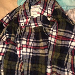 green american eagle flannel shirt